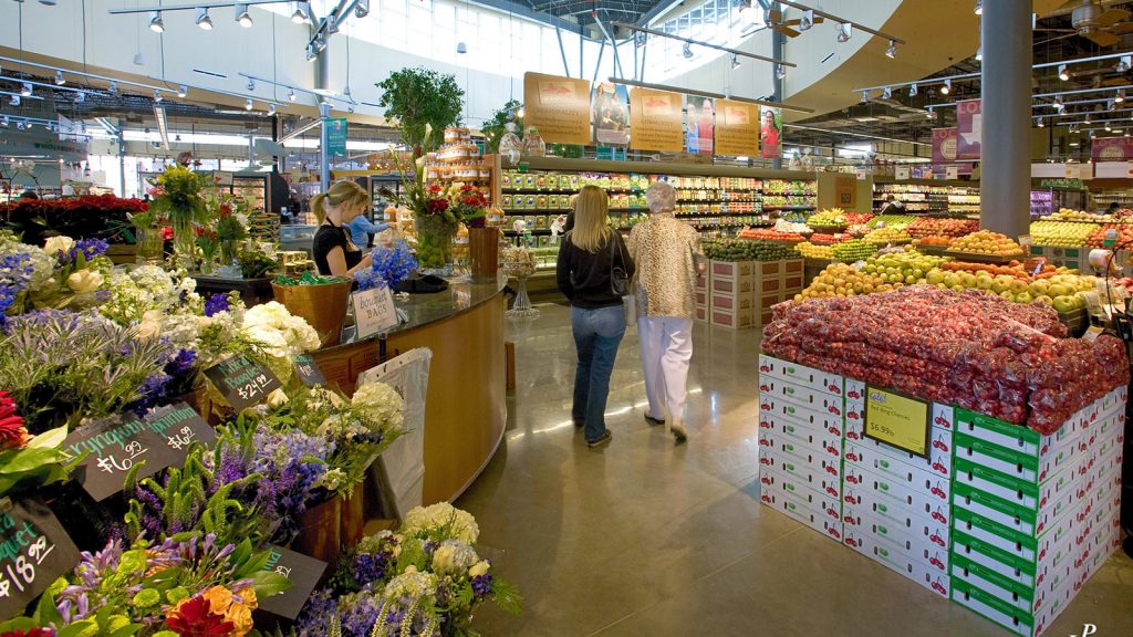 Floral and Produce Section of the Whole Foods Market in Lake Pointe Village