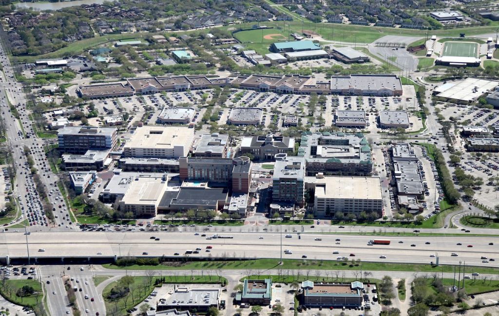 Sugar Land Town Square Aerial View from US 69/59 frontage